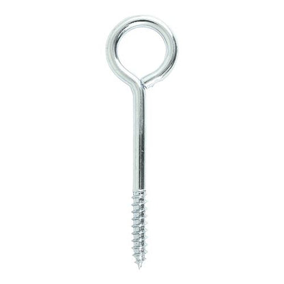 TIMCO Vine Eyes - BZP 75mm Silver Pack 4