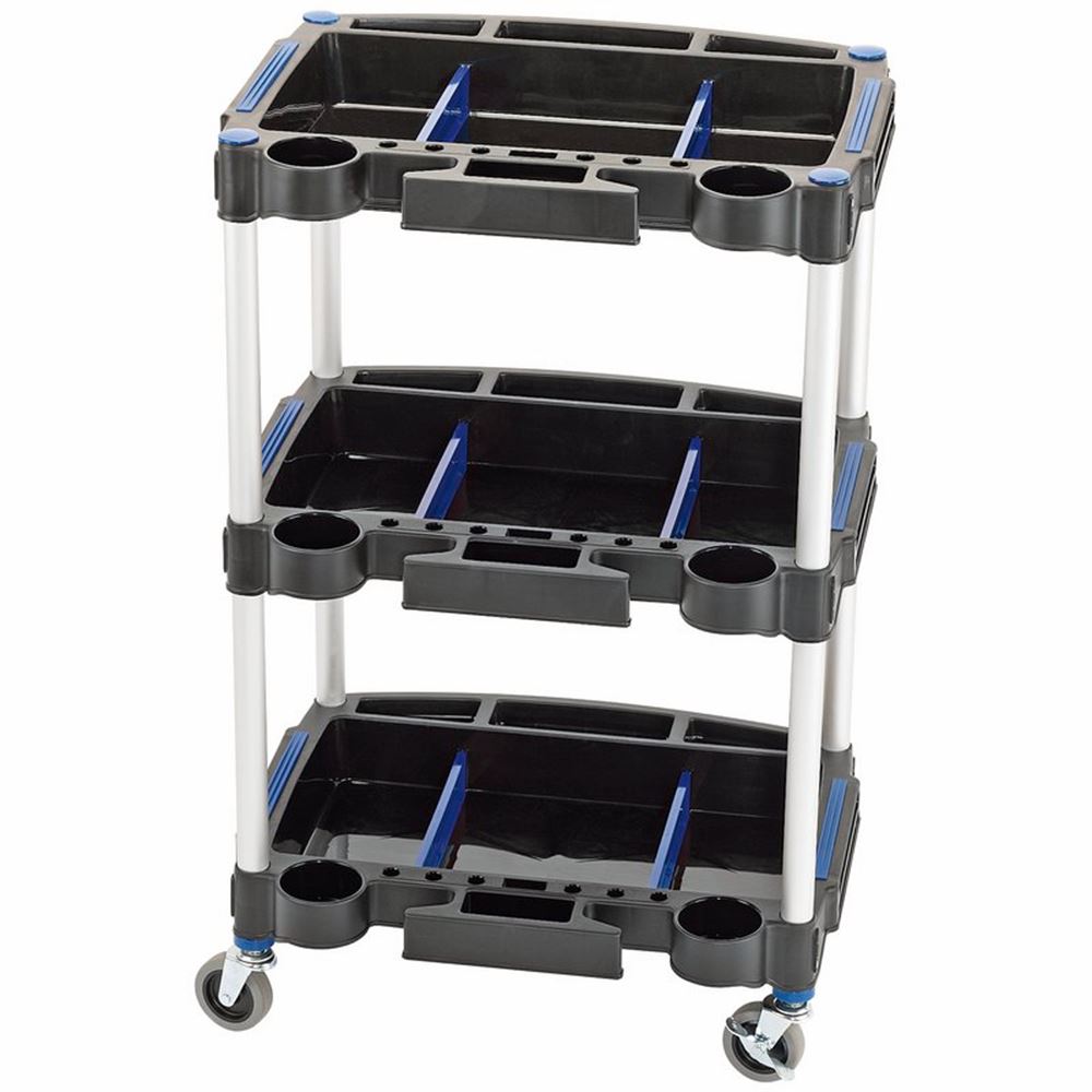 04612 Draper 3 Tier Workshop Trolley WST-2 Tool Trolleys Professional Trade DIY Workshop Garage Use