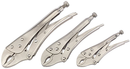 Draper SELF GRIP WRENCH SET 3PC 14040 14040 Curved Jaw Self Grip Pliers Set (3 Piece)