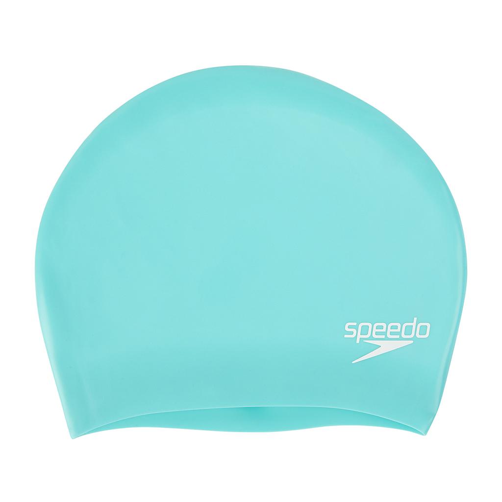 Speedo Long Hair Silicone Cap Green Adult