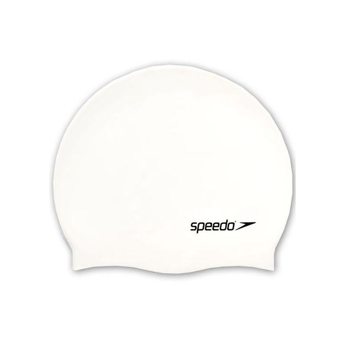 Speedo Moulded Silicone Cap White Adult