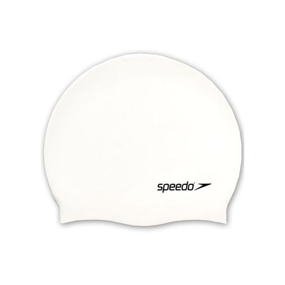 Speedo Moulded Silicone Cap White Adult