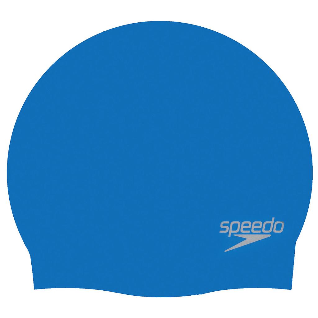 Speedo Moulded Silicone Cap Blue Adult