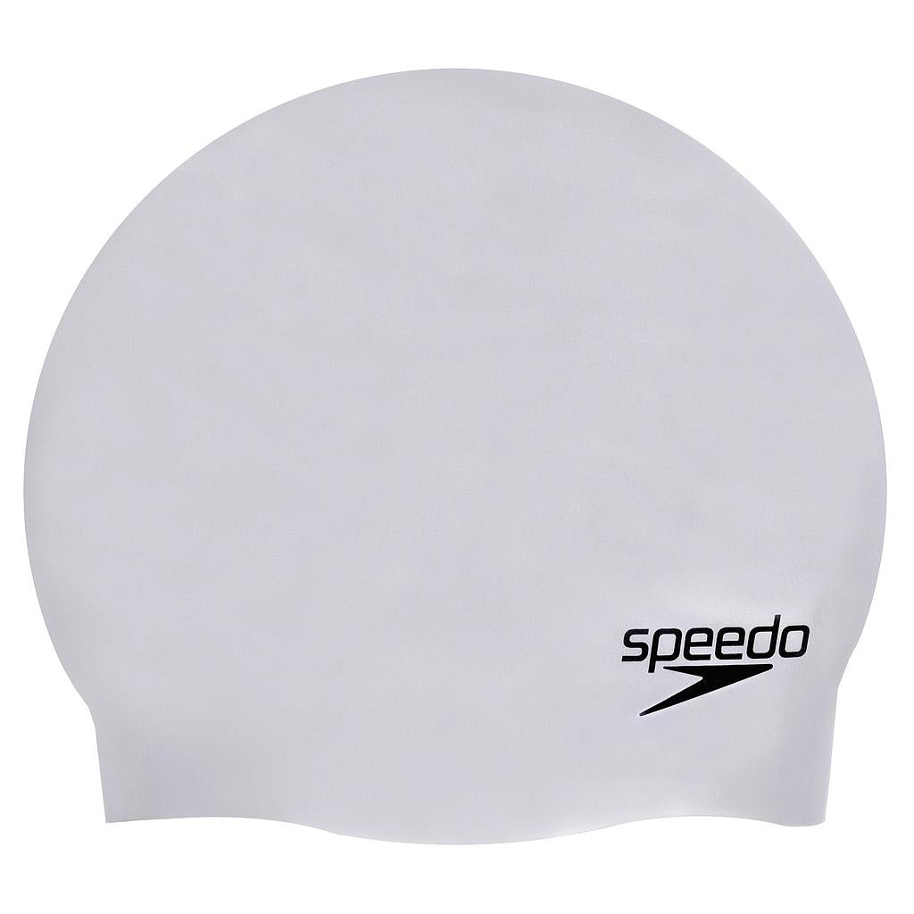 Speedo Moulded Silicone Cap Chrome Adult