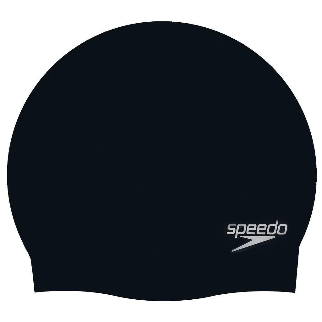 Speedo Moulded Silicone Cap Black Junior