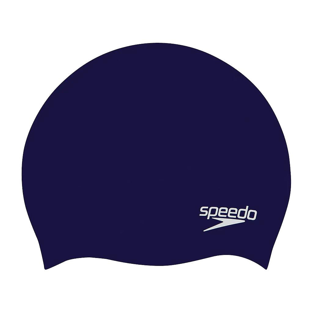 Speedo Moulded Silicone Cap Navy Junior