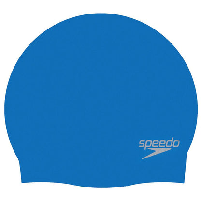 Speedo Moulded Silicone Cap Blue Junior