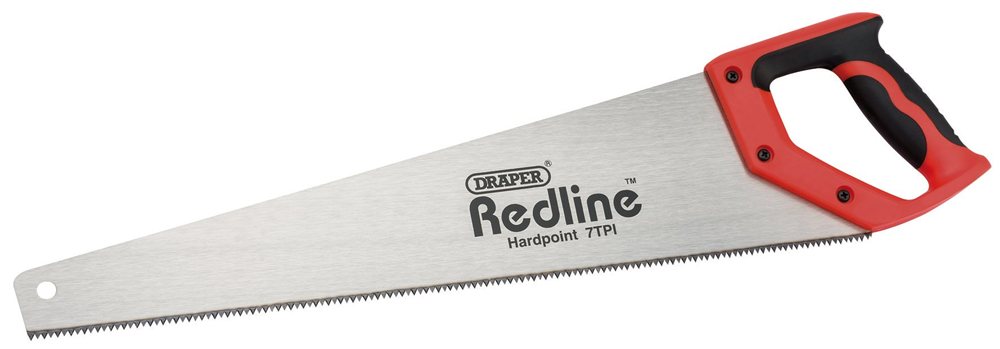 Draper S/G HARDPOINT HANDSAW 500MM 80211 Draper Redline 500mm Soft Grip Hardpoint Handsaw