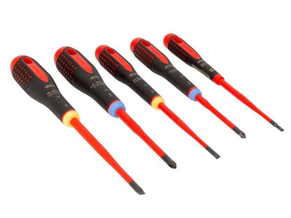 Bahco BE-9882SL SLIM ERGO™ Insulated Screwdriver Set, 5 Piece