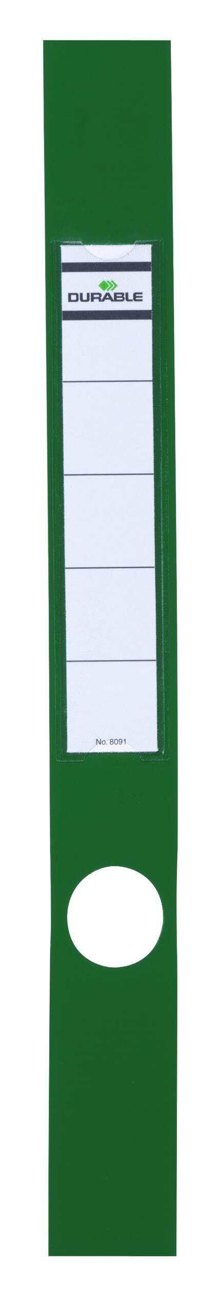 Durable ORDOFIX Adhesive Ring Binder Spine Labels | 10 Pack | 40mm Green