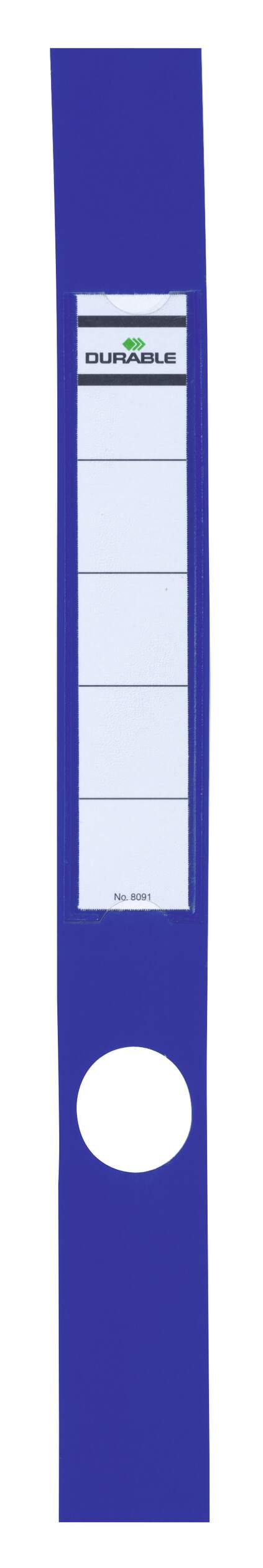 Durable ORDOFIX Adhesive Ring Binder Spine Labels | 10 Pack | 40mm Blue