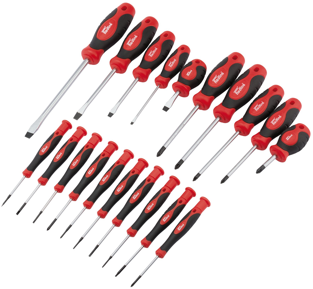 Draper REDLINE 20PC SCREWDRIVER SET 80920 80920 Soft Grip Screwdriver Set (20 Piece)