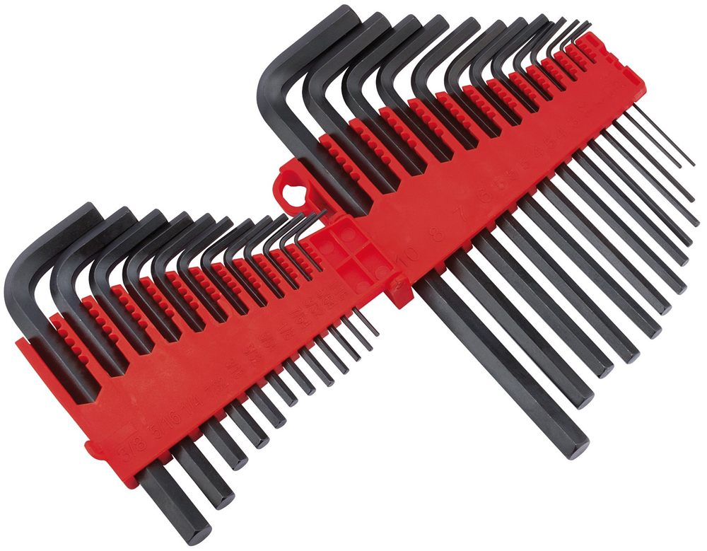 Draper REDLINE 25PC HEX KEY SET 80930 Draper Redline Metric/Imperial Hexagon Key Set (25 Piece)