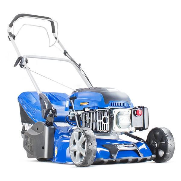 Hyundai HYM430SPER Petrol Lawn Mower 139cc 17"/43cm Electric Start Self Propelled Rear Roller Garden Mower Garden Grass Cutting