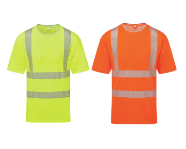 Pulsar LFE933 GRS Hi Vis Short Sleeve T-Shirt Yellow Orange High Visibility Workwear