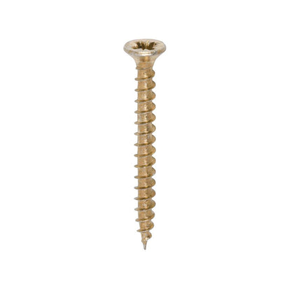 TIMCO Solo Woodscrew PZ2 CSK ZYP 3.5 x 35 Gold Pack 200