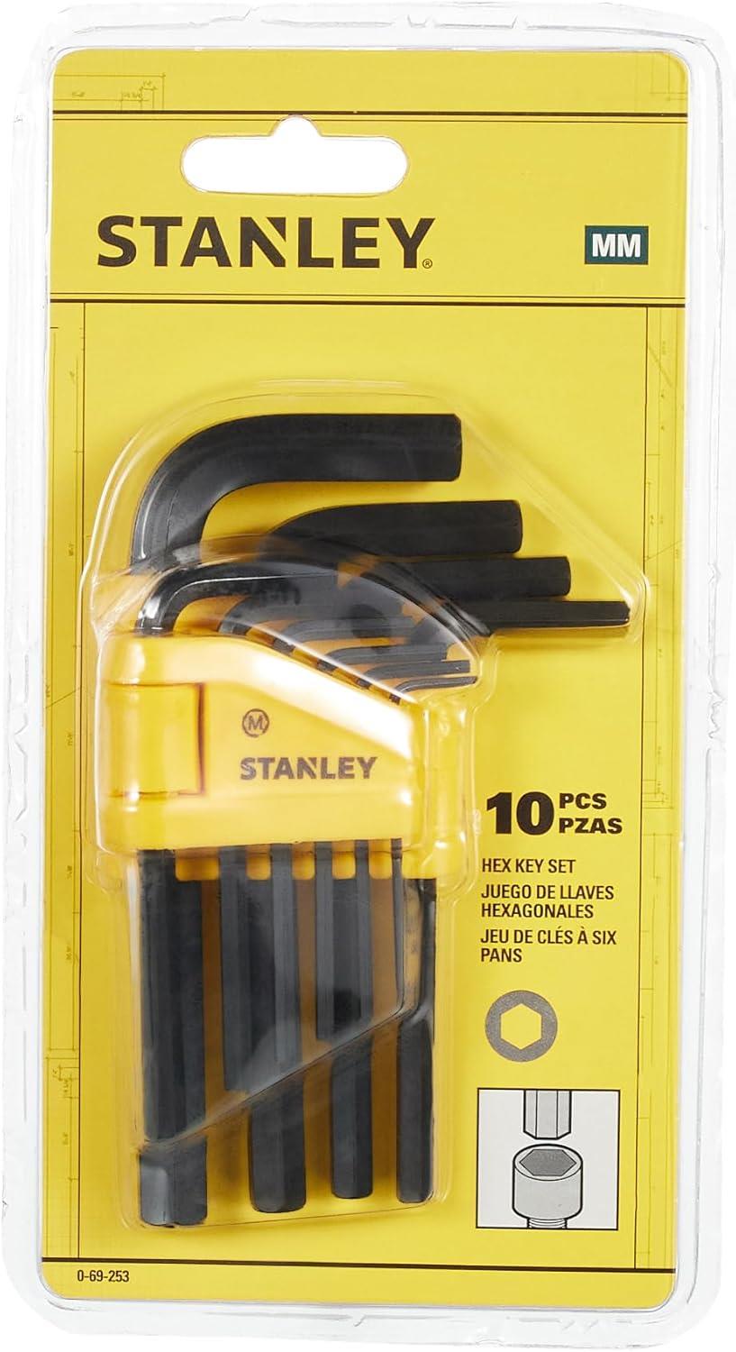 STANLEY? 0-69-253 Hexagon Key Set, 10 Piece (1.5-10mm)