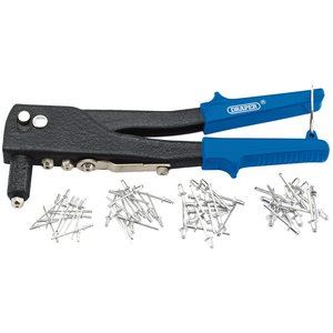Draper HAND RIVETER KIT (ALLY RIVETS) 27847 Hand Riveter Kit for Aluminium Rivets