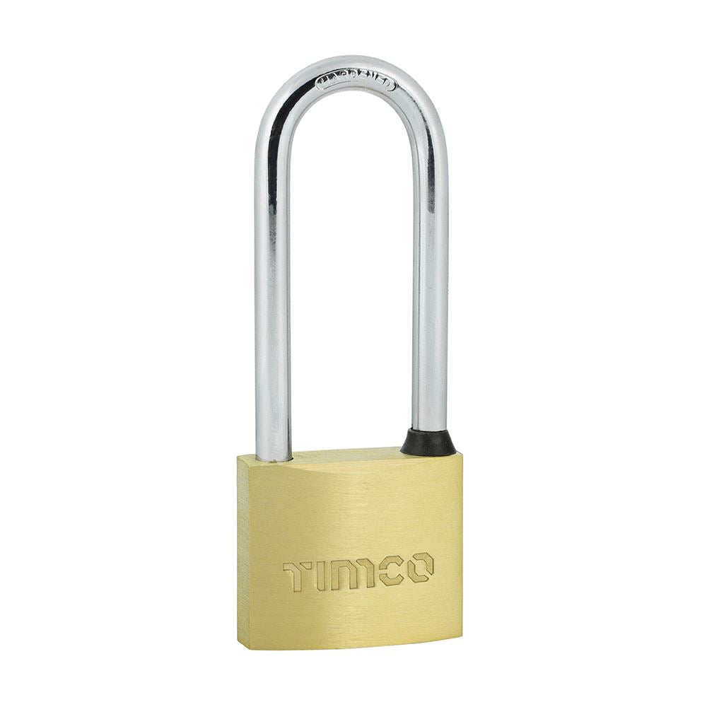 TIMCO Long Shackle Brass Padlock 40mm Pack 1