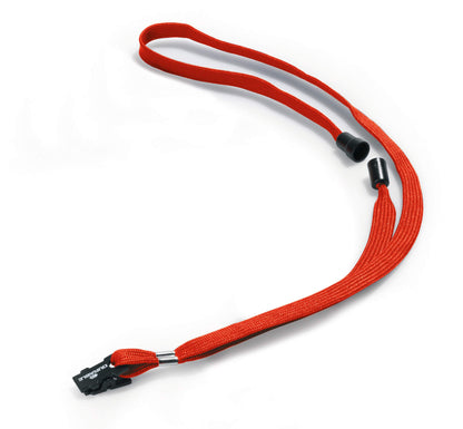 Durable Soft Neck Lanyards with Clip and Safety Release | 10 Pack | Red