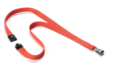 Durable Soft Premium Neck Lanyards with Clip and Safety Release| 10 Pack | Coral