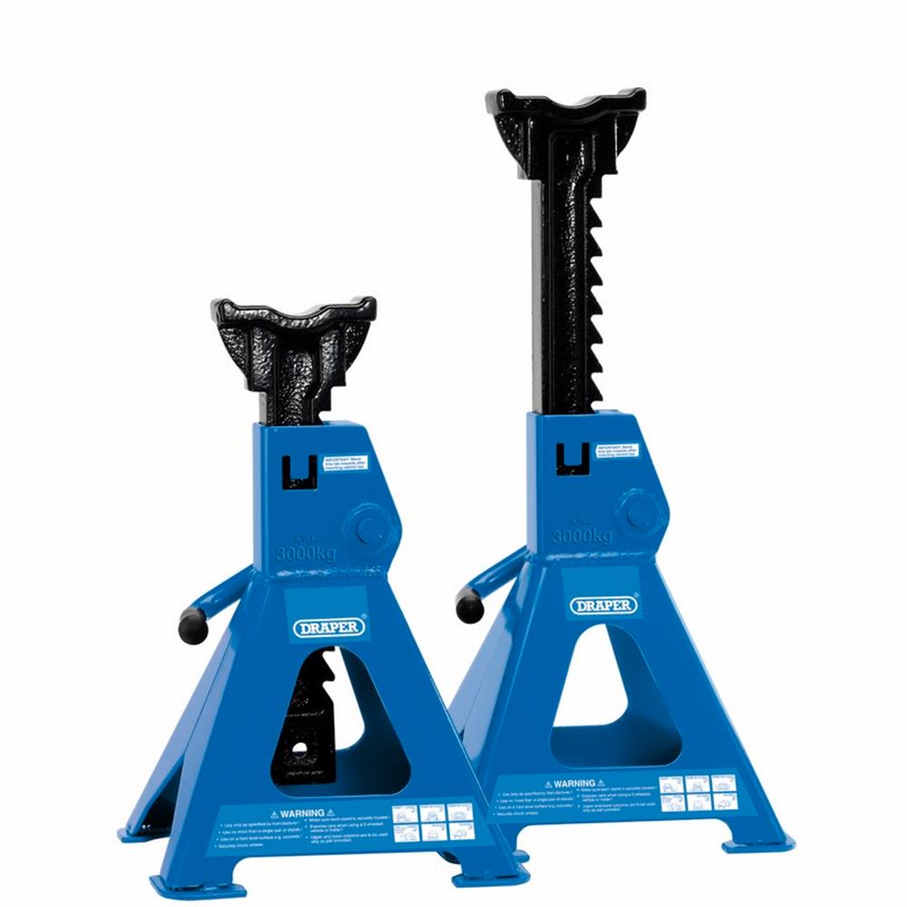 DRAPER 30881 - 3 tonne Ratcheting Axle Stands (Pair)