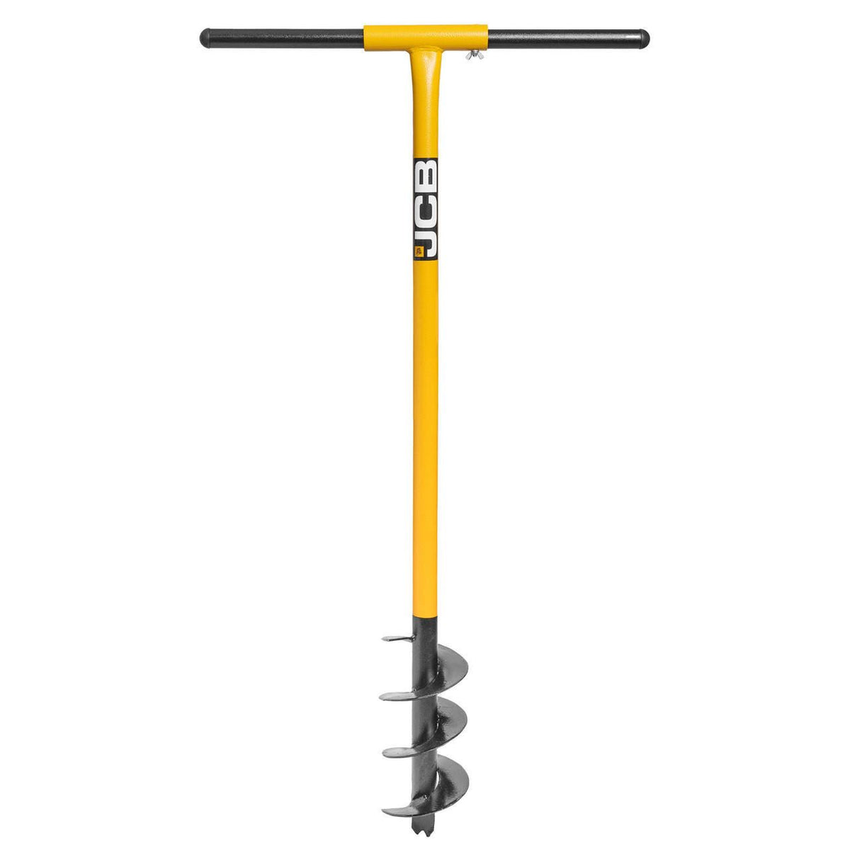 JCB JCB04AUG Post Hole Auger 100mm 4in Heavy Duty Steel Fence Post Hole Professional Fence Post Auger Hole Borer