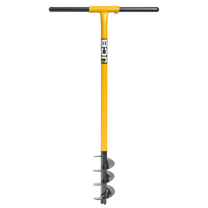 JCB JCB04AUG Post Hole Auger 100mm 4in Heavy Duty Steel Fence Post Hole Professional Fence Post Auger Hole Borer