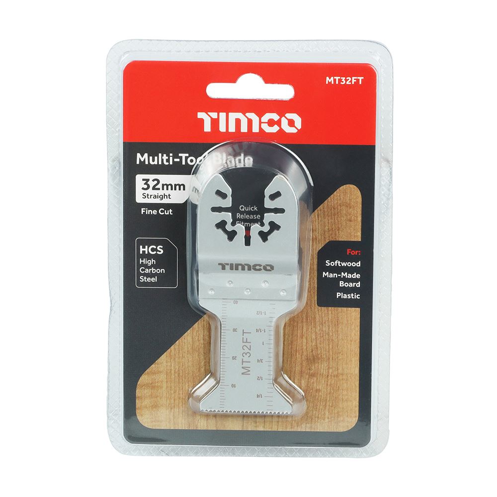 TIMCO MTool Blade Straight Fine 32mm Pack 1