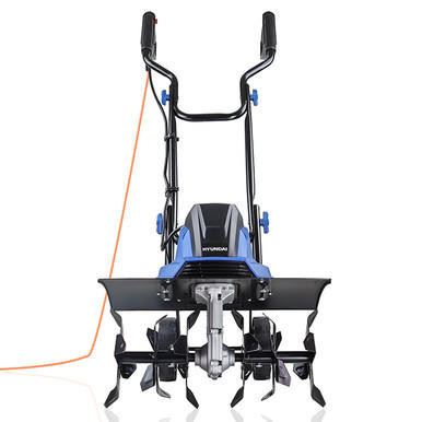 Hyundai HYT1500E Electric Garden Tiller 1500W 45cm Width 22cm Depth 6 Blades 450mm Cultivator Rotavator Soil Cultivator Rotavator