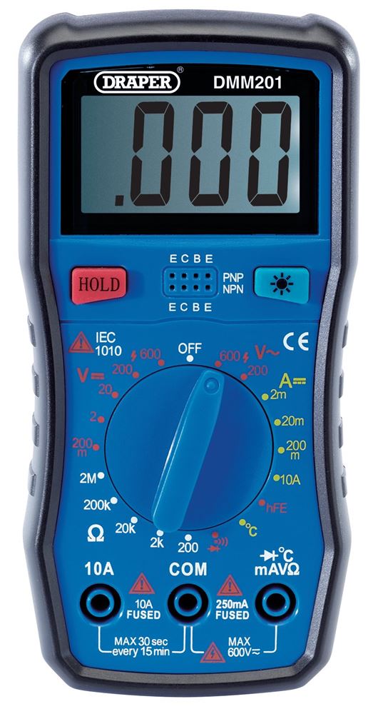 Draper DIGITAL MULTIMETER 41818 41818 Digital Multimeter (Manual-Ranging)
