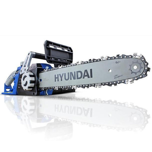 Hyundai HYC1600E Electric Chainsaw 1600W 14in 35cm Bar 13m/s Chain 230V Corded Garden Saw Tree Log Cutting Garden Saw