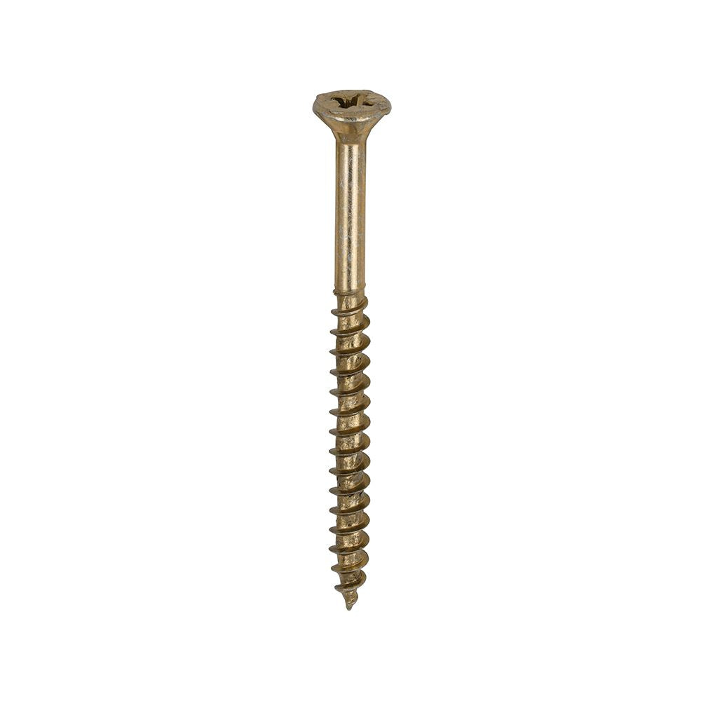 TIMCO Velocity Screw PZ3 CSK ZYP 6.0 x 80 Gold Pack 200