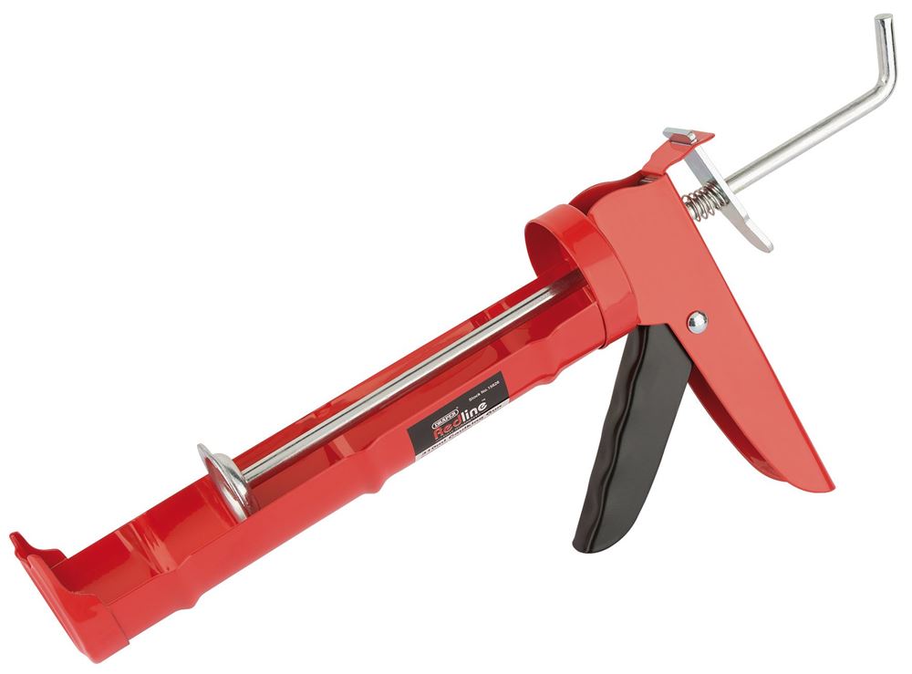15626 Draper Redline Redline Caulking Gun, 310ml RL-CG/B Caulking Guns Professional Trade DIY Workshop Garage Use