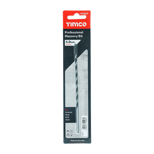 TIMCO Professional Masonry Bit 4.0 x 150 Pack 1