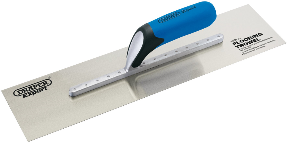 Draper PLASTERERS TROWEL 18 S/STEEL 82149 Soft Grip Stainless Steel Plastering Trowels