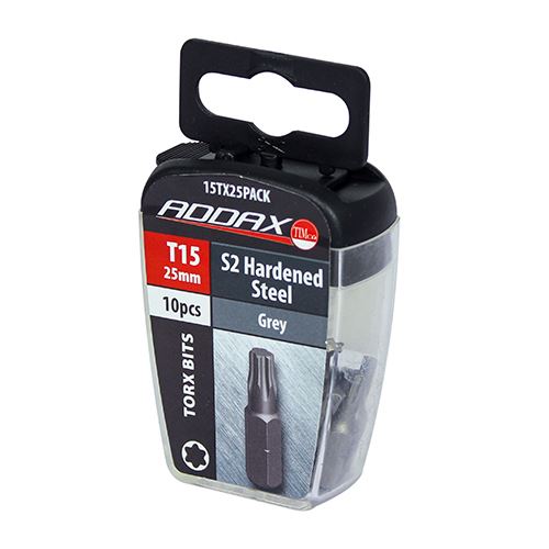 TIMCO TX Drive Driver Bit - S2 Grey TX15 x 25 Grey Pack 10