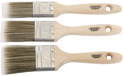 Draper EXPERT' PAINT BRUSH 3PC SET 82509 Draper Expert Paint Brush Set (3 Piece)