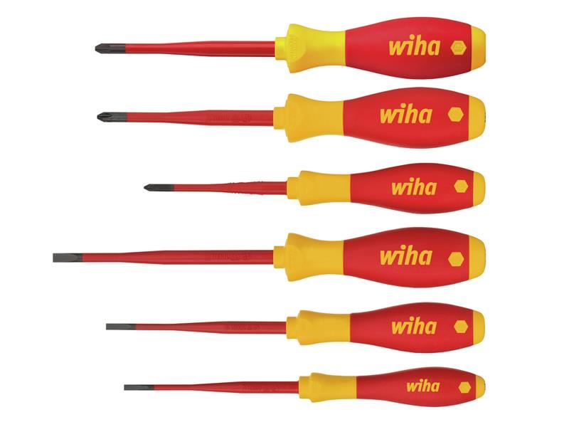 WHA SoftFinish  electric SL/PH/PZS Screwdriver Set, 6 Piece