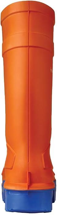 Dunlop Purofort Thermo+ Full Safety Wellington Boots – Orange & Green, S5 CI SRC, Steel Toe & Midsole, Waterproof and Cold Insulated to -50°C