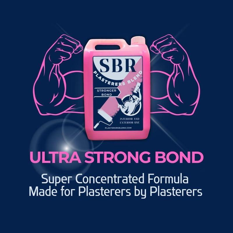 Timco Plasterers Blend SBR Primer Pink 5 Litre Bonding Agent Primer and Sealer for Plastering Rendering Screeding Concrete and Masonry Surfaces