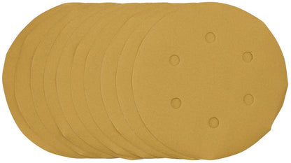 Draper 150MM GOLD SANDING DISC 400G 64282 64282 Gold Sanding Discs with Hook & Loop, 150mm (Pack of 10)