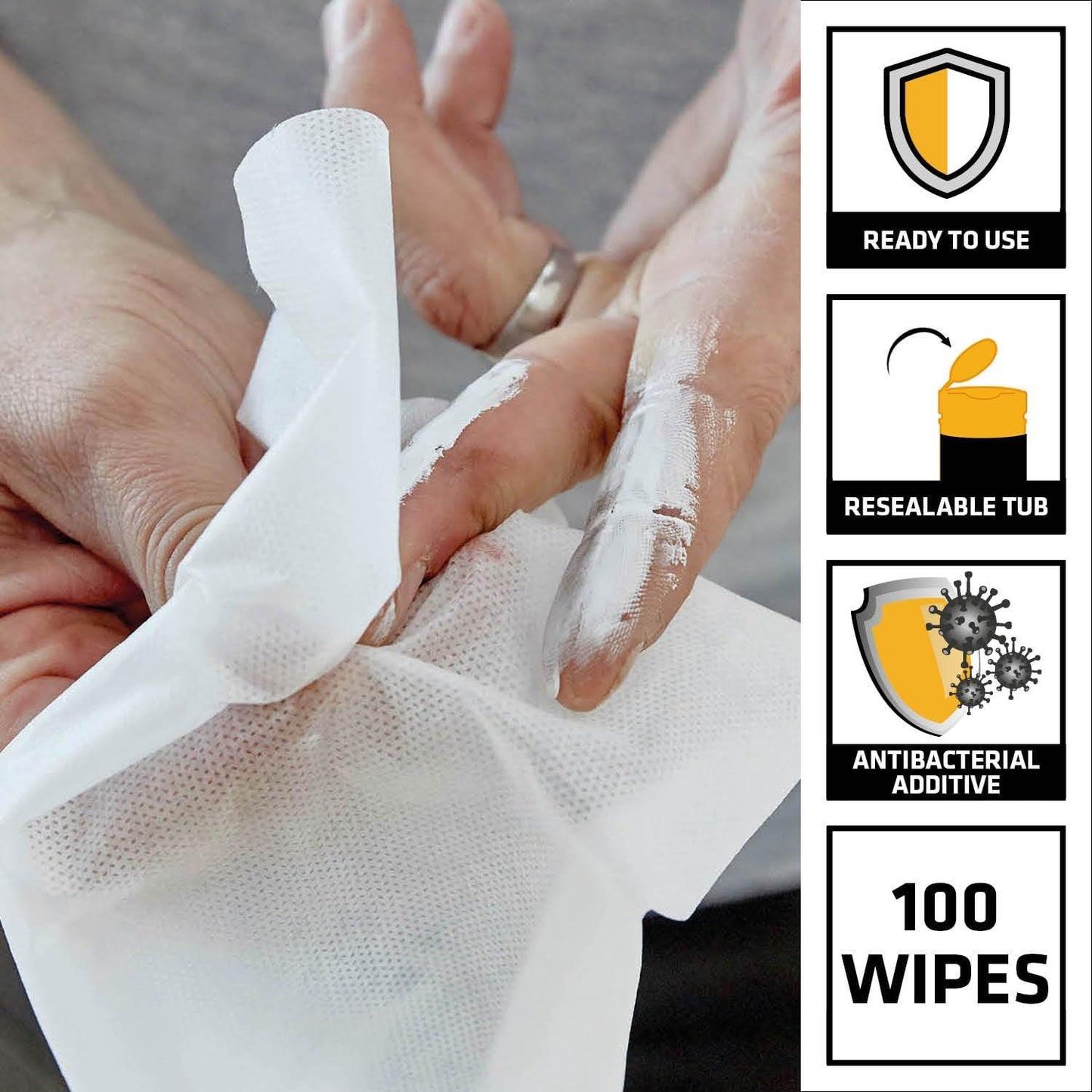 Everbuild 300 Wonder Wipes Tub Multi Use Cleaning Wipes Trade Pack