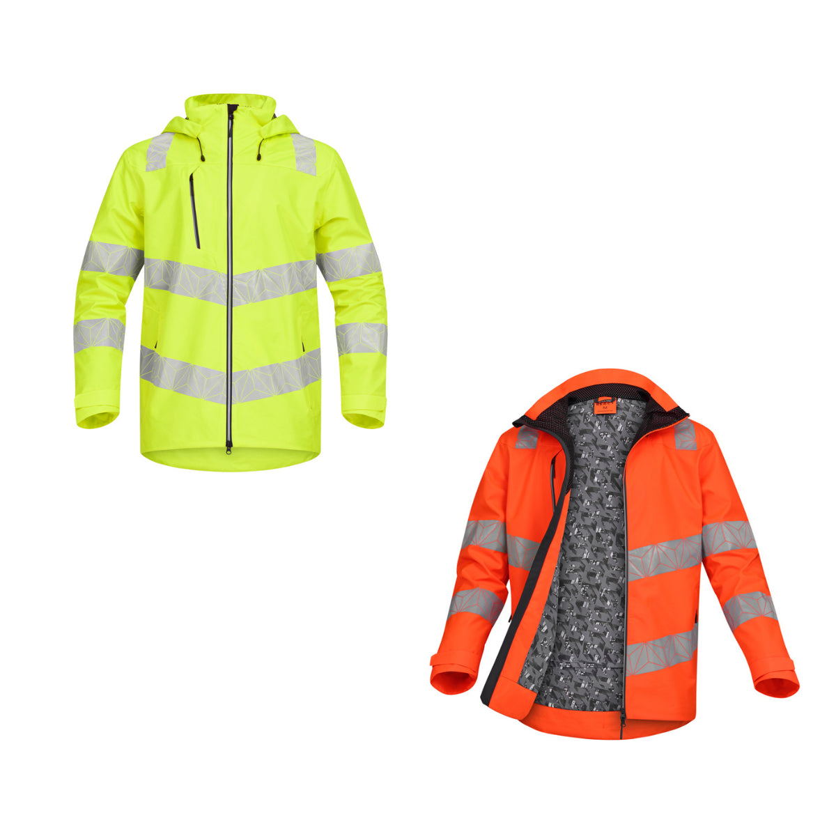 Pulsar RCT800 React GRS Waterproof Shell Jacket Hi Vis Workwear EN ISO 20471 Class 3