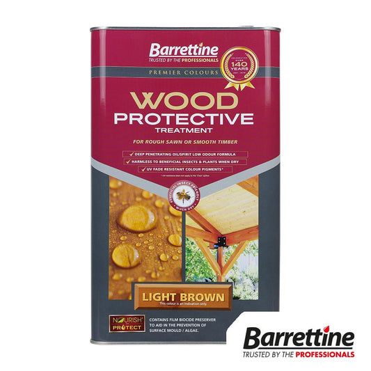 TIMCO Wood Protective Light Brown Brown 5L Pack 1.0