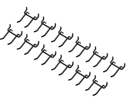 31682 Bunker BUNKER Double Storage Hook (Pack of 12) AMS400-A06 Modular Storage System 67 x 55.3 x 30.5mm Professional Trade DIY Workshop Garage Use