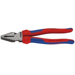 49173 KNIPEX KNIPEX 02 02 225 SB High Leverage Combination Pliers, 225mm Professional Trade DIY Workshop Garage Use