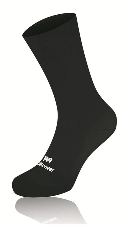 McKeever Pro Mid Plain Youth Socks - 3-6 - Black/Black