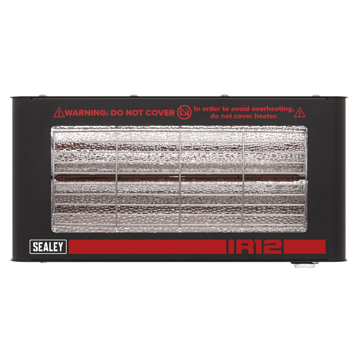 Sealey IR12 Wall Mounting Infrared Quartz Heater 1200W/230V | Electric heater with infrared quartz lamp. | Reaches maximum output within seconds.