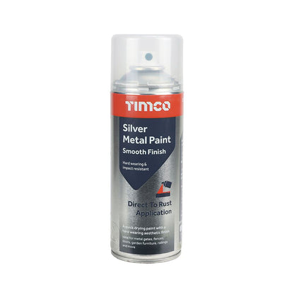 TIMCO Silver Metal Paint Smooth nan 380ml Pack 1.0